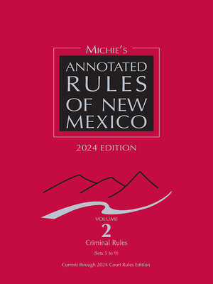 cover image of Michie's Annotated Rules of New Mexico